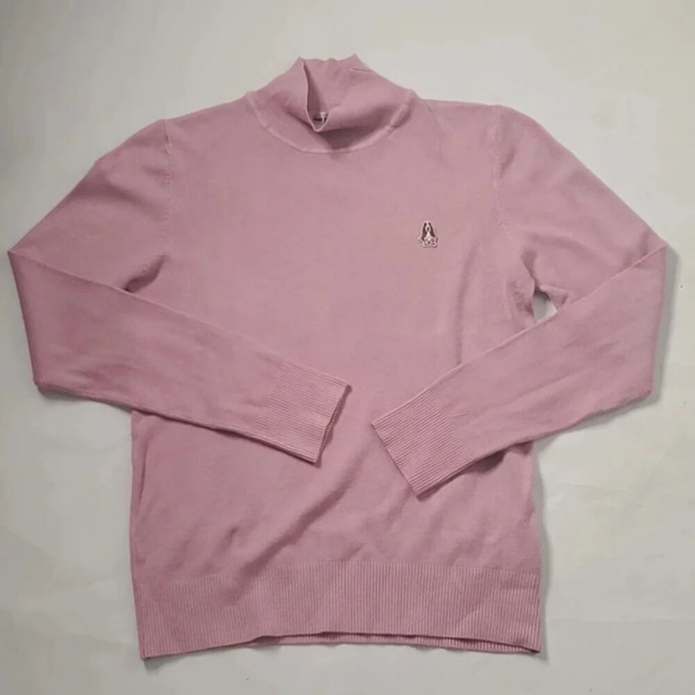 Hush Puppies Mock Neck Pullover  Sweater 90s Pink Sz Small